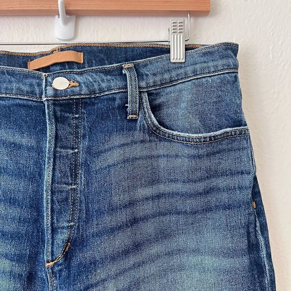 JOE'S Women Jeans Blue The Honor Distressed High Rise Vintage Straight Size 31